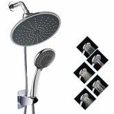 1 Set mit 5 Druckduschköpfen – Badezimmer-Heimbrause, einstellbar, hoher Druck
